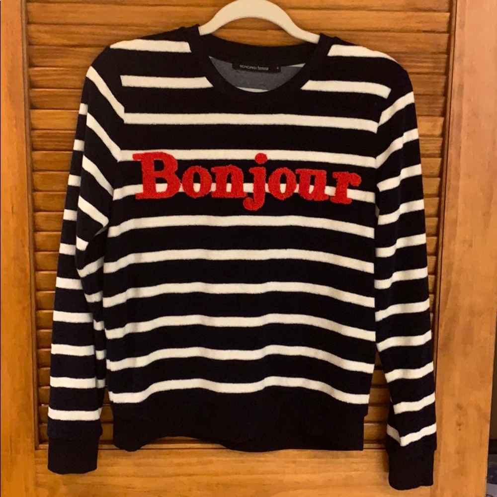 Monoprix Femme striped Bonjour sweater Size 0